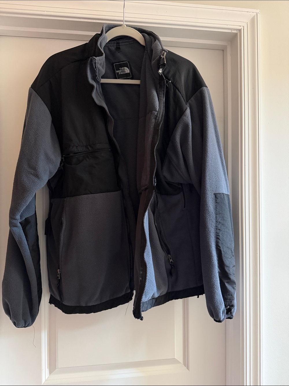 The North Face Men's Black and Gray Fleece Jacket